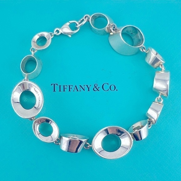 RARE Tiffany & Co. Frank Gehry Morph Chain Bracelet Sterling Silver - Picture 1 of 7